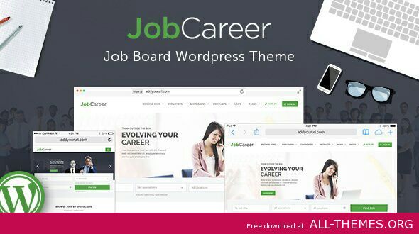 JobCareer v1.4 - Job Board Responsive WordPress Theme